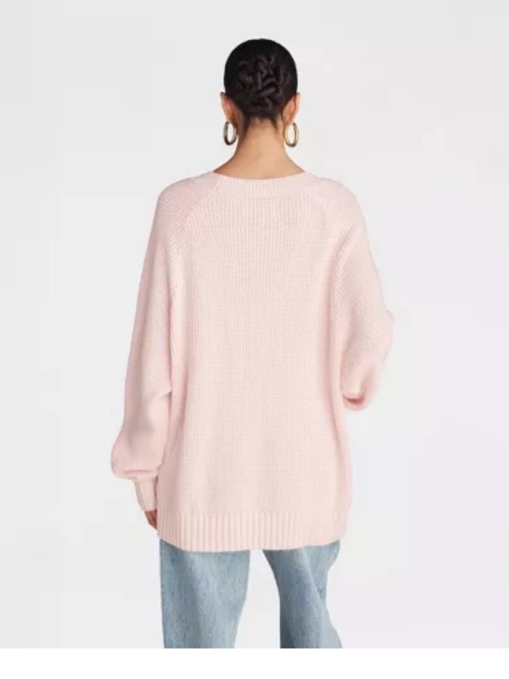 rag & bone Blush Pink Relaxed Knit Crewneck b107se
